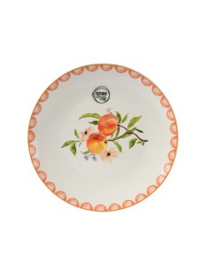 PLATO PORCELANA MELOCOTONES 20.3X2CM