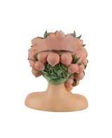 MACETA BUSTO CON MELOCOTONES 26.8X22.3X30CM