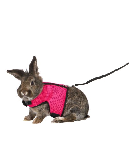 Arnés Suave con Correa para Conejos Enanos 25-32 cm  Cómodo y Seguro

