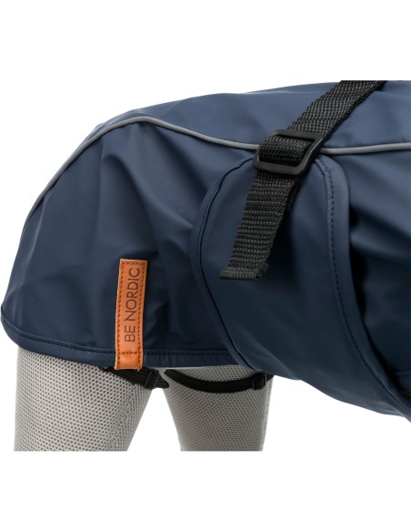 Impermeable para Perros Medianos M 45 cm Azul Oscuro Husum BE NORDIC