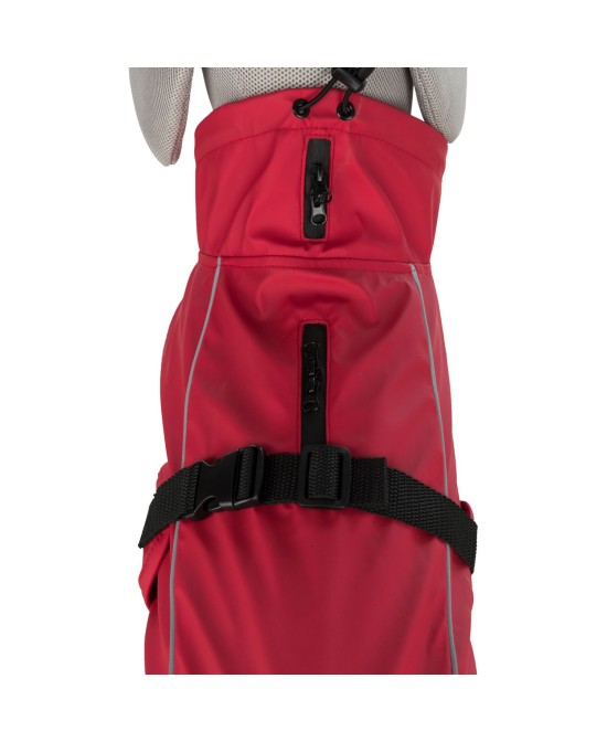 Impermeable VIMY XS Rojo para Perros Pequeños y Medianos Abrigo Resistente al Agua