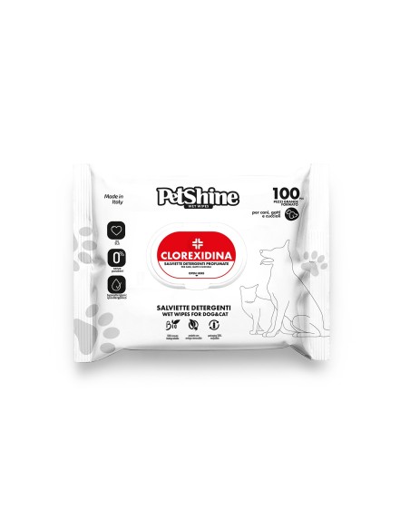TOALLITAS HIGIENE PERRO/GATO CLOREXIDINA 100GR.