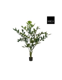 PALMERA COLA DE PESCADO ARTIFICIAL EN MACETA VERDE 120X80CM