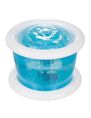Fuente Automática Bubble Stream 3L Azul Blanca para Mascotas