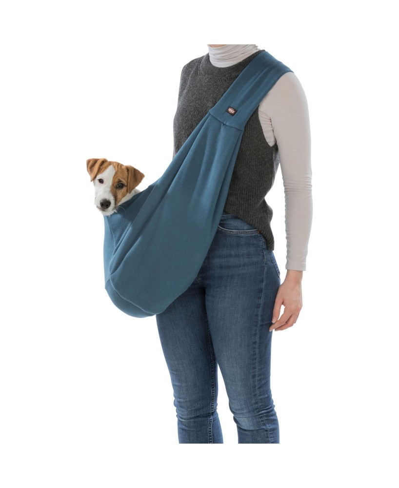 MOCHILA FRONTAL SOFT 22X20X60CM AZUL-GRIS