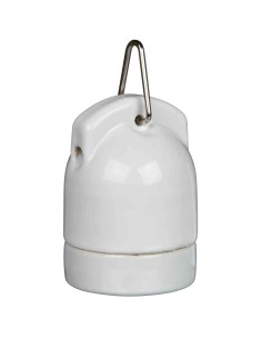 PORTA LAMPARAS PORCELANICO COLGABLE