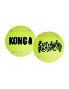 KONG SqueakAir Ball M | Pelota de Tenis con Sonido para Perros Medianos - Endanea Mascotas