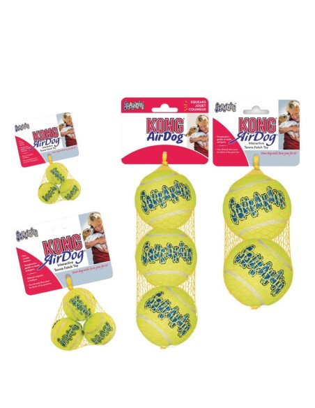 Pelota Air Kong Ext. Peq. 3Un. | Pack de Pelotas para Perros Pequeños - Endanea Mascotas