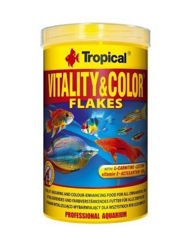 Vitality & Color 1000ML Alimento Premium para Reforzar la Salud y Coloración de Peces