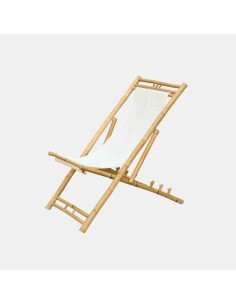 Hamaca Bamboo 135x60cm Blanca | Confort y Elegancia para Jardín y Hogar

