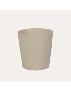 Maceta Cometa 26.5x26 cm Crema  Diseño Moderno y Resistente | Endanea Garden