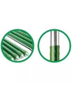 Tutor Acero Plastificado 150cm 11mm Verde  Soporte Firme para Plantas | Endanea Garden