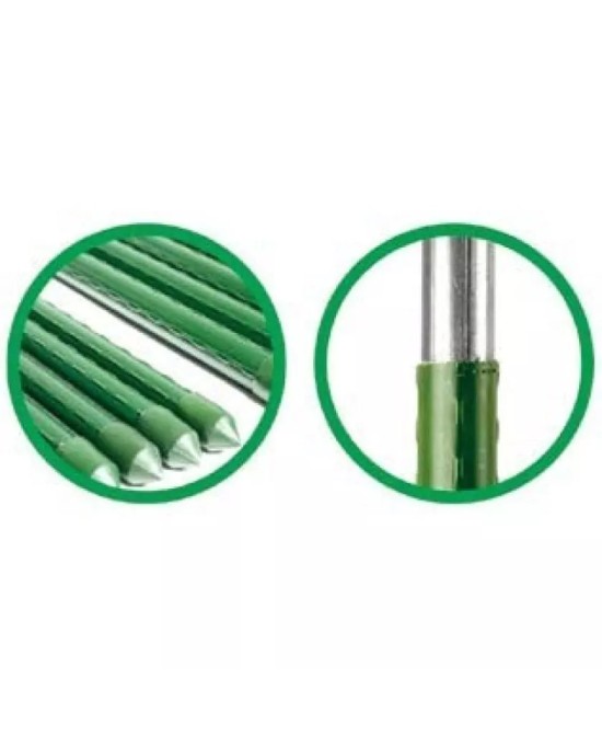 Tutor Acero Plastificado 210cm 16mm Verde  Soporte Resistente para Plantas | Endanea Garden

