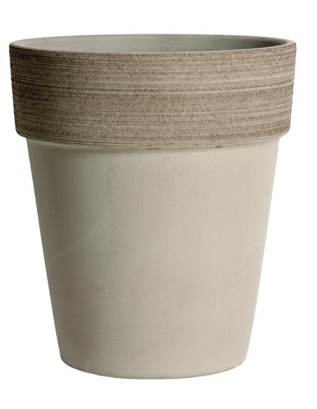 Maceta Alta Vulcano Graffiata 19 cm | Diseño Moderno para Interior y Exterior