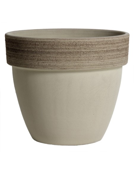 Maceta Paladio Vulcano Graffiata 45 cm  Diseño Texturizado y Resistente | Endanea Garden