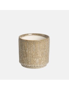 Maceta Aveia Tostado 14x13 cm  Moderna, Elegante y Resistente | Endanea Garden