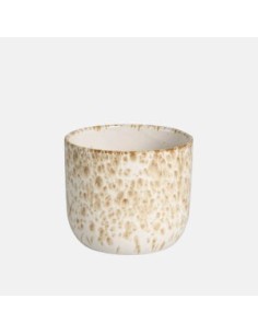 Maceta Nug Crema 17x14 cm  Diseño Minimalista y Resistente | Endanea Garden