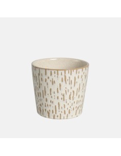 Maceta Moscat Crema 17x16 cm  Elegancia Minimalista y Resistencia | Endanea Garden