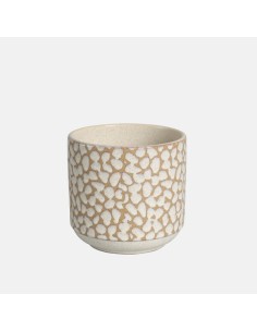 Maceta Mofo Crema 17x16 cm  Elegancia Minimalista y Durabilidad | Endanea Garden