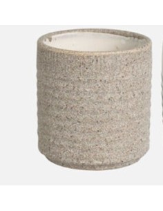 Maceta Cactus Grol Gris 7x8 cm  Minimalista y Duradera para Suculentas