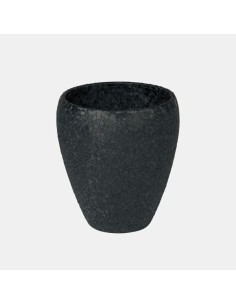 Maceta Orquídea Textura Negra 15x16 cm  Elegancia y Durabilidad | Endanea Garden