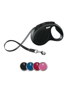 Flexi NewClassic Cinta Retráctil 5m M Azul | Correa Perro Ergonómica y Segura

