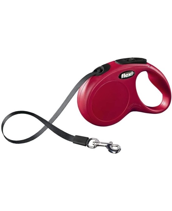 Flexi New Classic Cinta L Azul 8m | Correa Retráctil para Perros Medianos y Grandes


