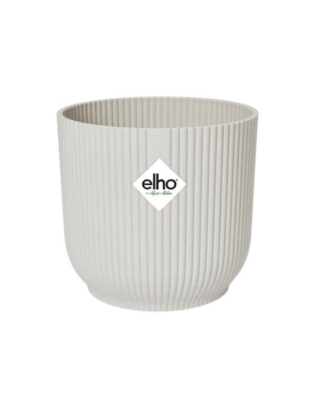 Maceta Vibes Fold Round Mini 25 cm Blanco  Elegancia Moderna para Plantas | Endanea Garden