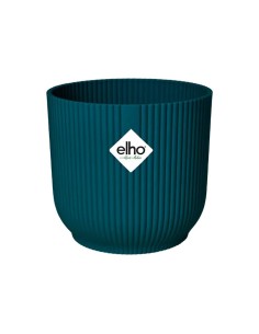 Maceta Vibes Fold Redonda 25cm Azul  Diseño Moderno para Interior y Exterior | Endanea Garden

