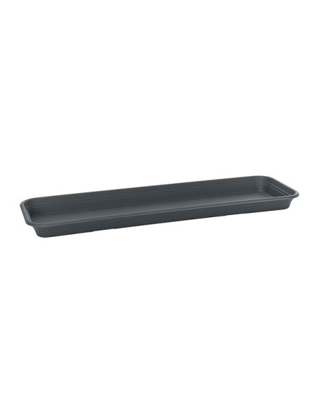 Plato Rectangular Universal M 80cm Antracita | Protección y Drenaje para Jardineras