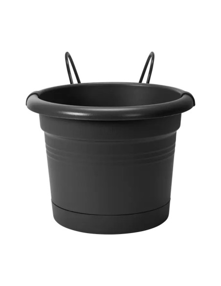 GB Balcony Potholder Black | Soporte para Macetas en Barandillas y Balcones | Endanea Garden