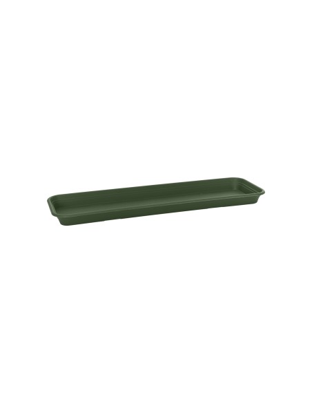 Plato Rectangular Universal 50cm Verde  Soporte resistente y elegante para plantas exteriores
