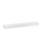 Plato Rectangular Universal S 60cm Blanco  Elegancia y Resistencia para Jardín | Endanea Garden

