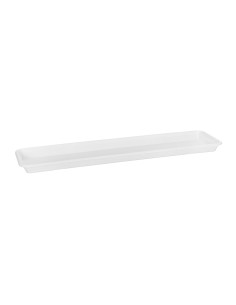 Plato Rectangular Universal S 60cm Blanco  Elegancia y Resistencia para Jardín | Endanea Garden 2