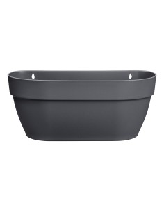 Vibia Campana Cesta Pared 35cm Antracita | Maceta de Pared Moderna para Jardín y Terraza | Endanea Garden