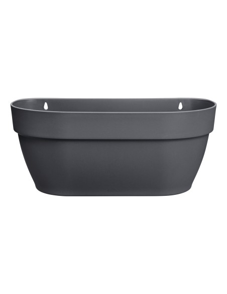 Vibia Campana Cesta Pared 35cm Antracita | Maceta de Pared Moderna para Jardín y Terraza | Endanea Garden