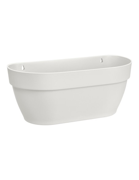 Vibia Campana Cesta Pared 35cm Blanco | Maceta de Pared Moderna para Jardín y Terraza | Endanea Garden