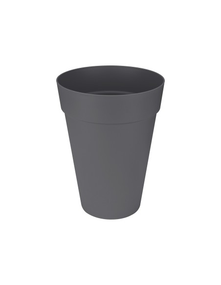 Macetero Redondo Antracita 70 cm para Jardín y Terraza | Endanea Garden