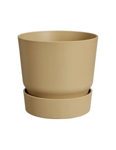 Maceta Redonda Greenville Arena Dorada 18 cm | Elegante y Versátil | Endanea Garden