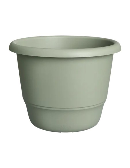 Maceta Redonda Amiga Verde Tomillo 25 cm x 14 cm | Ideal para Jardín, Terraza e Interiores | Endanea Garden