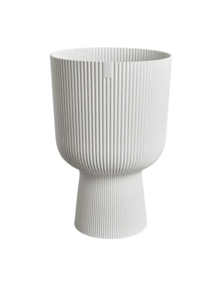 Maceta Vibes Fold Copa Blanco Sedoso 30CM | Elegancia Moderna para tu Hogar y Jardín

