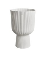 Maceta Vibes Fold Copa Blanco Sedoso 30CM | Elegancia Moderna para tu Hogar y Jardín

