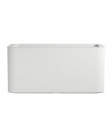Jardinera Rectangular Jive Blanca 80cm  Moderna y Duradera para Jardines y Terrazas | Endanea Garden