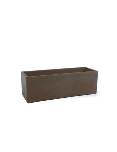 Jardinera Caja Baja 40cm Castaño  Diseño Rústico y Elegante para Jardines y Terrazas | Endanea Garden