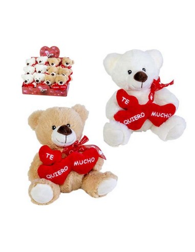 OSITO 21 CM 3 CORAZANES TE QUIERO MUCHO