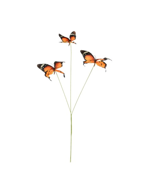 RAMA MARIPOSA NARANJA 75CM
