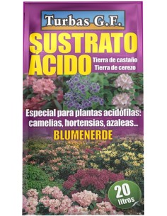 Tierra Ácida 20L TURBAS GF | Sustrato Ideal para Plantas Acidófilas